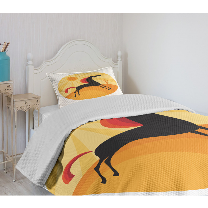Abstract Animal Desert Bedspread Set