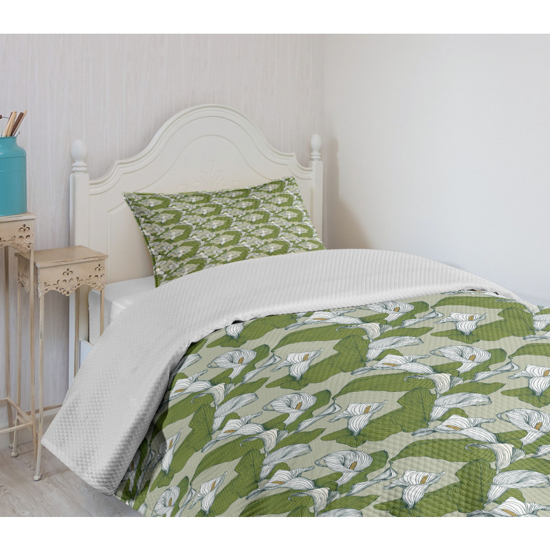 Calla Lilies Bedspread Set