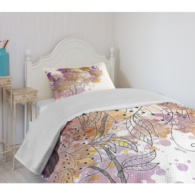 Flourishing Orchids Bedspread Set