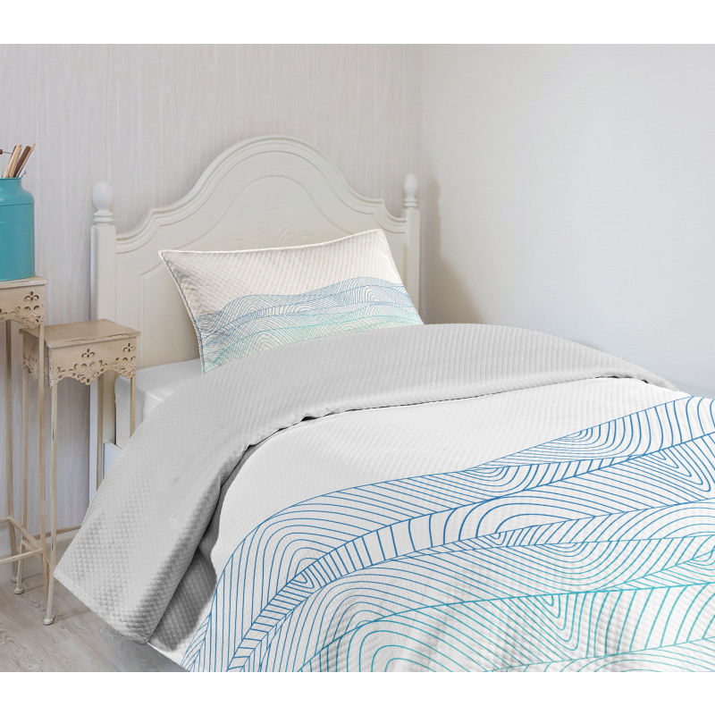 Abstract Seascape Bedspread Set