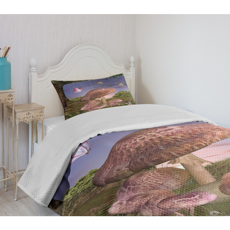 Enchanted Forest Fungi Bedspread Set