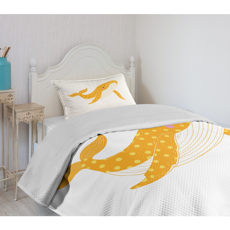 Cartoon Ocean Animal Bedspread Set
