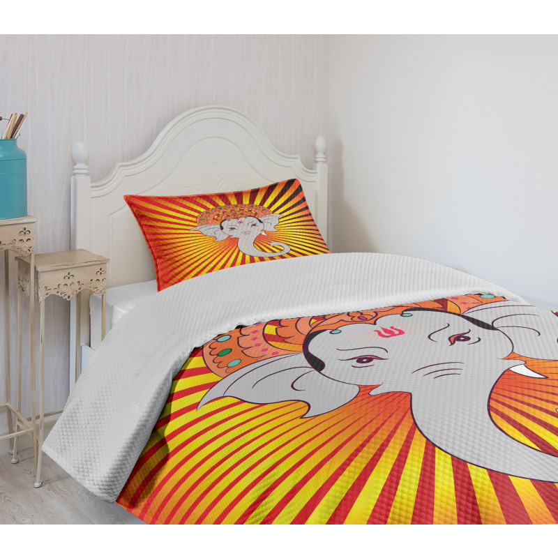 Retro Figure Mandala Bedspread Set