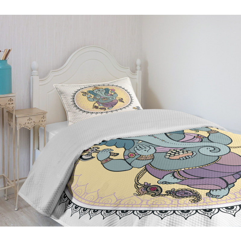 Mandala Asian Ceremony Bedspread Set