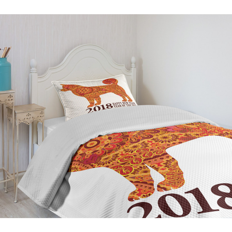 New Year Bedspread Set