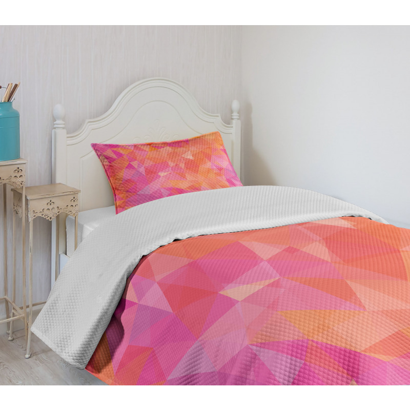 Polygonal Art Bedspread Set