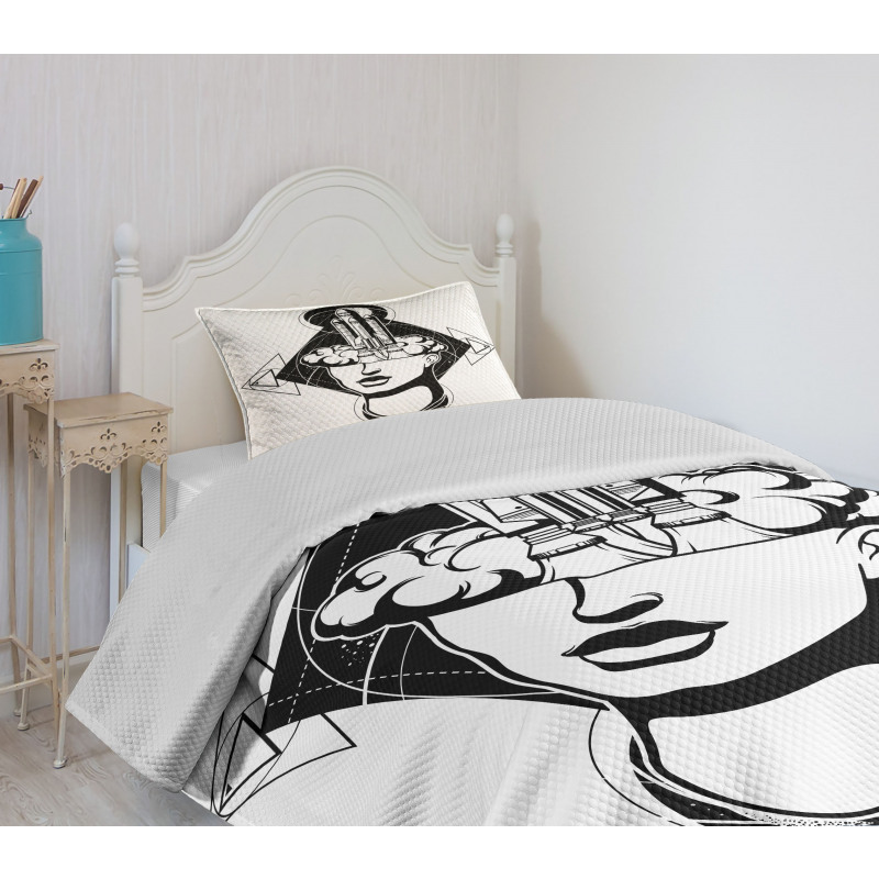 Woman Rocket Bedspread Set