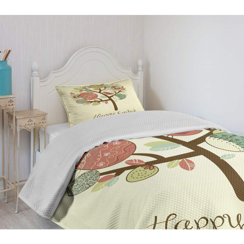 Vintage Spring Foliage Bedspread Set