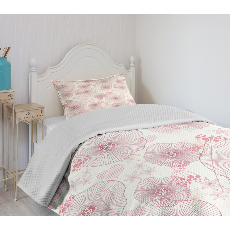 Blooms of a Romantic Spring Bedspread Set