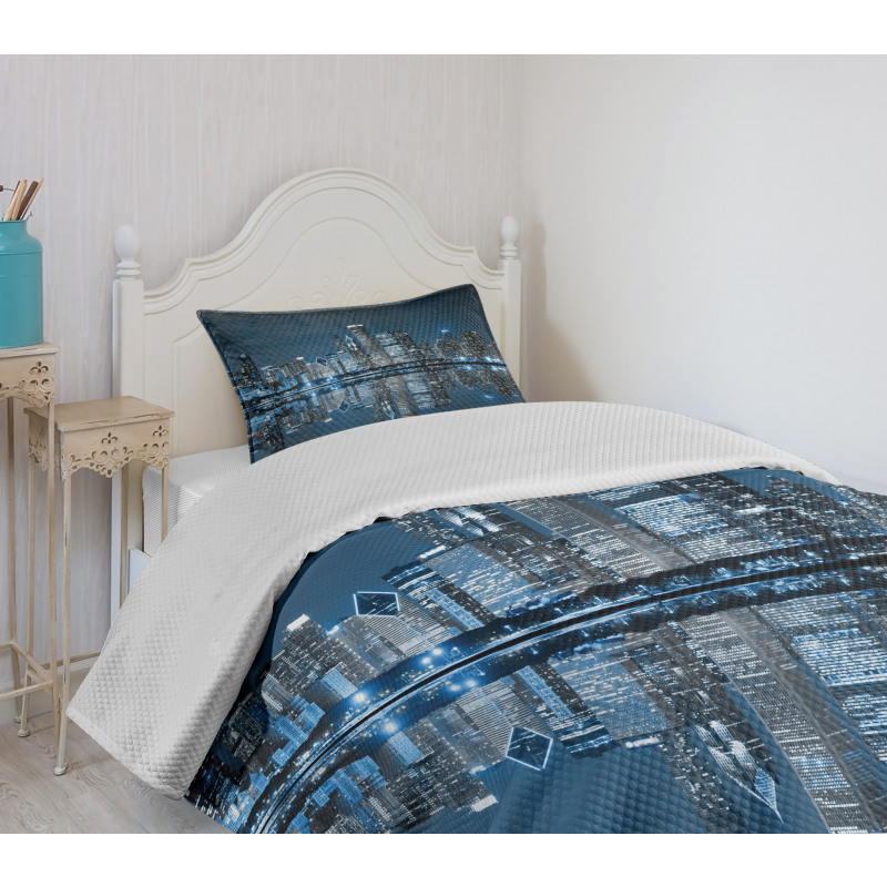 Sleeping City Bedspread Set