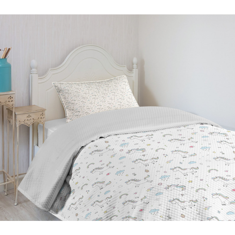 Fairy Animal Pattern Bedspread Set