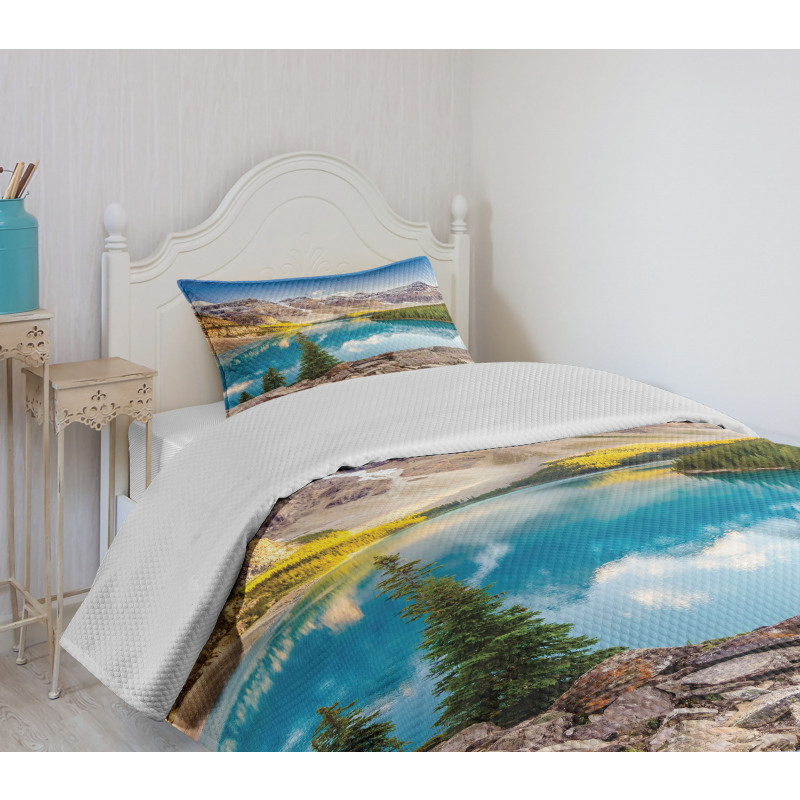 Moraine Lake Sunset Bedspread Set