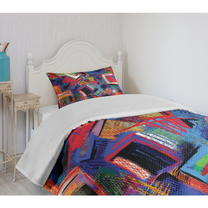 Modern Art Picture Bedspread Set