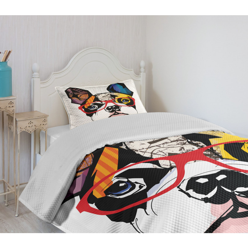 Modern Art Colorful Bedspread Set