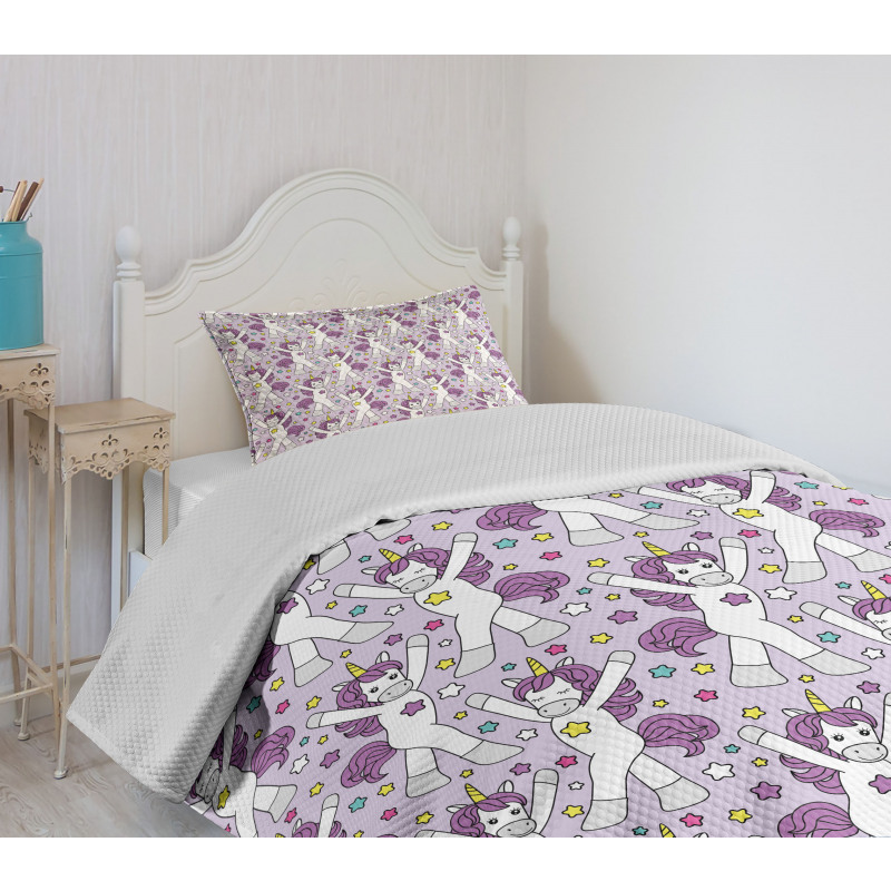 Colorful Stars Bedspread Set