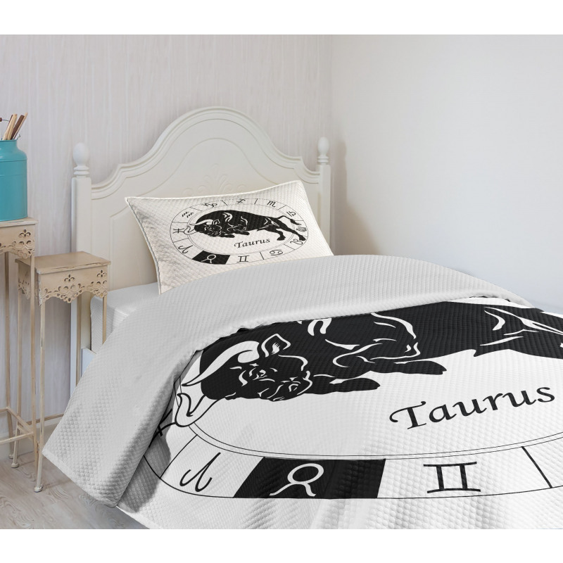 Mythical Ox Signs Bedspread Set