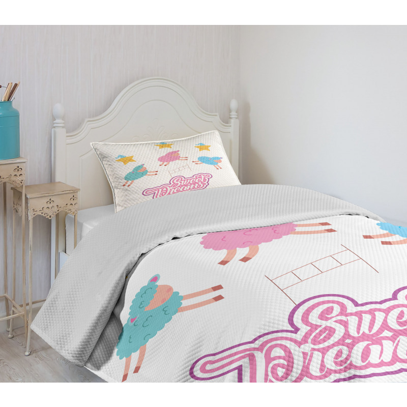 Cartoon Sheep Bedspread Set