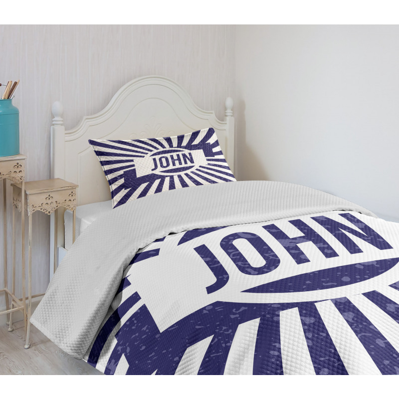 Common Masculine Name Bedspread Set