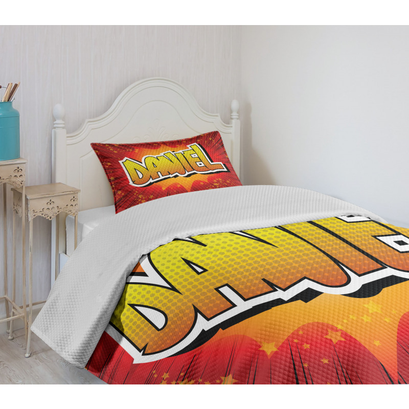 Stars American Boys Name Bedspread Set