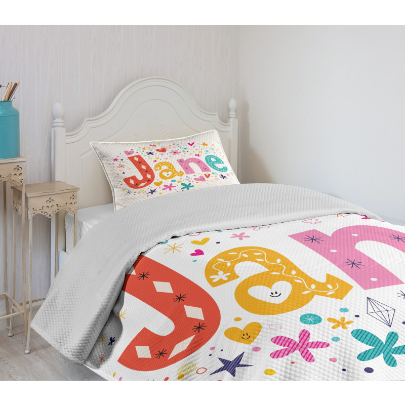 Cartoon Design Bedspread Set