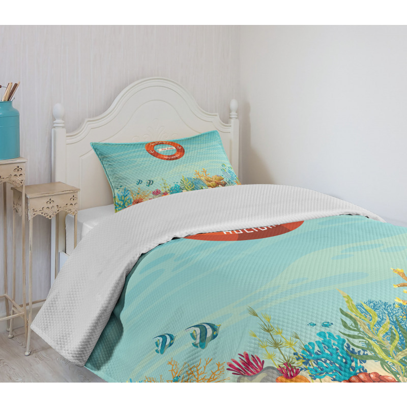 Lifebuoy Coral Reef Bedspread Set