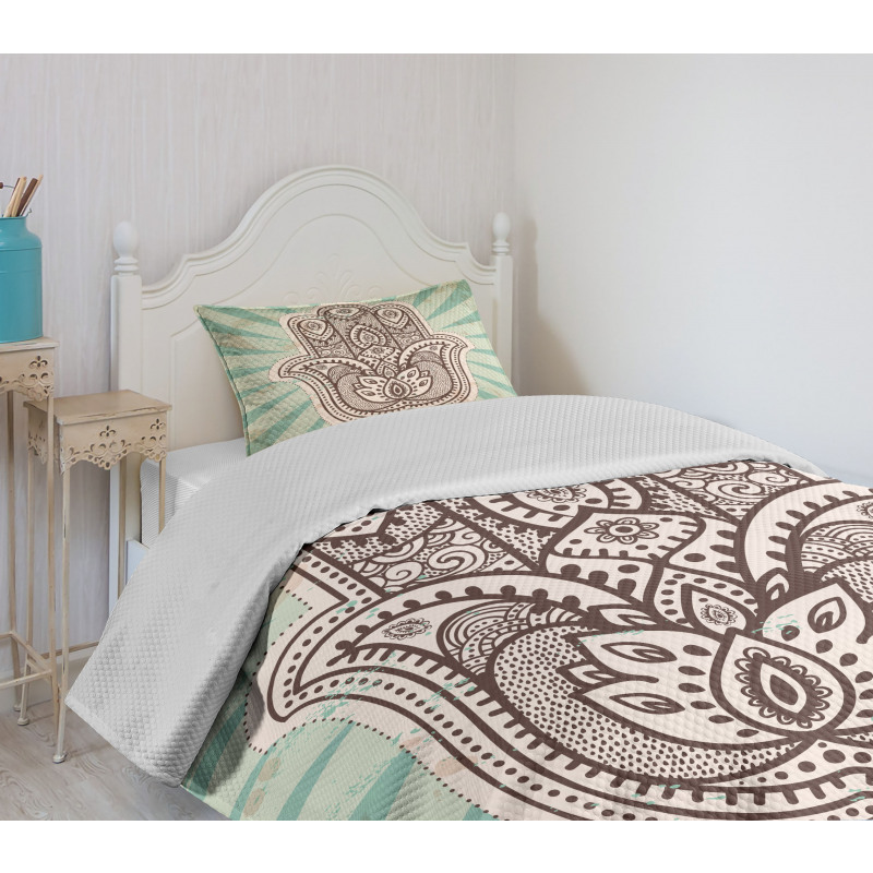 Middle Eastern Hand Bedspread Set