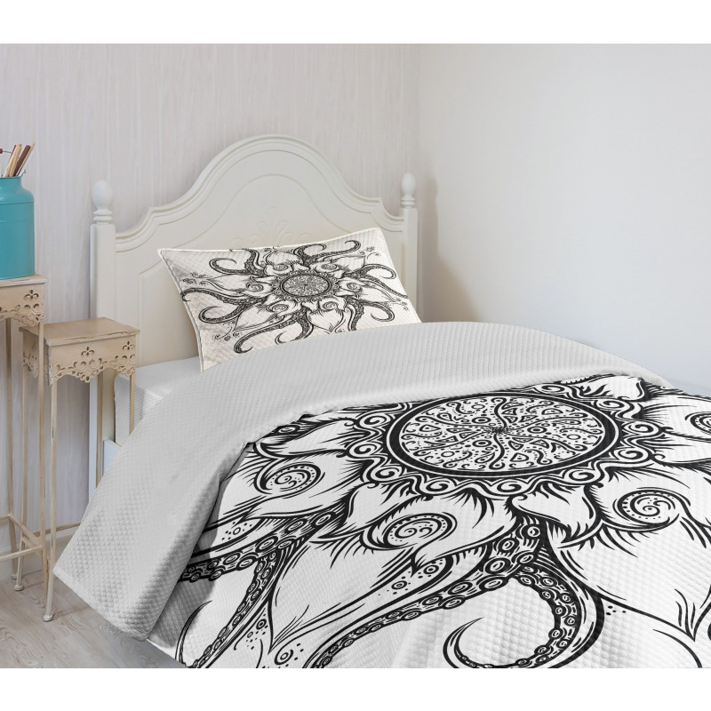 Nautical Mandala Art Bedspread Set