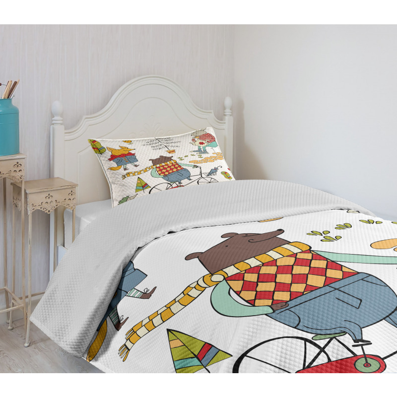 Urban Forest Characters Bedspread Set