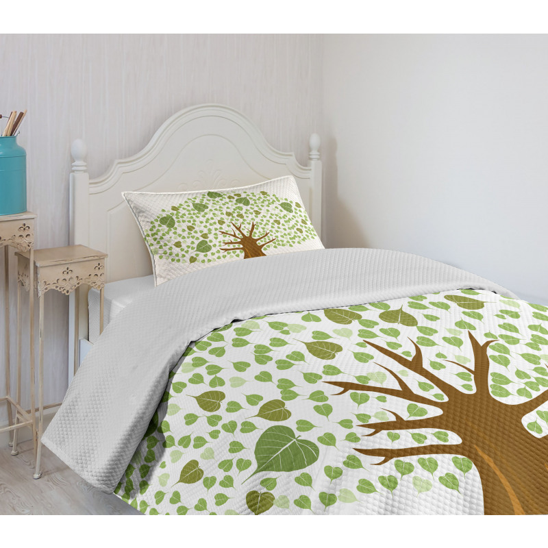 Fig Bodhi Leaves Bedspread Set