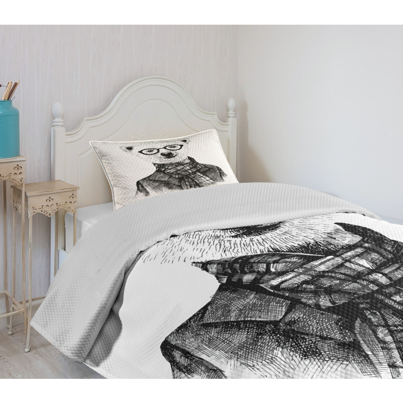 Sketch Bear Bedspread Set