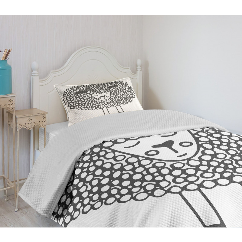 Doodle Sheep Bedspread Set