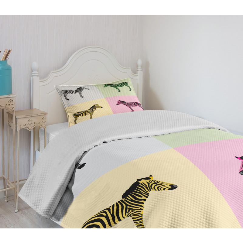 Colorful Frames Pop Bedspread Set