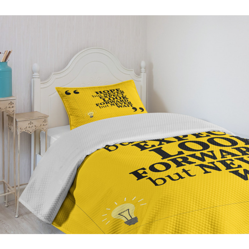 Message in Writing Marks Bedspread Set