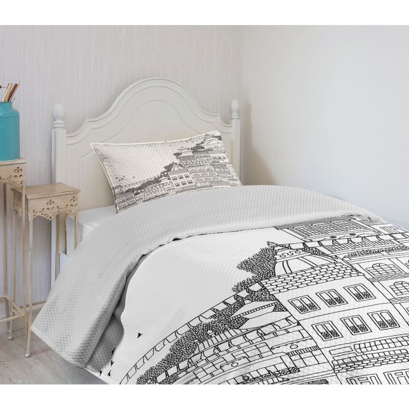 Doodle Style Kathmandu Bedspread Set