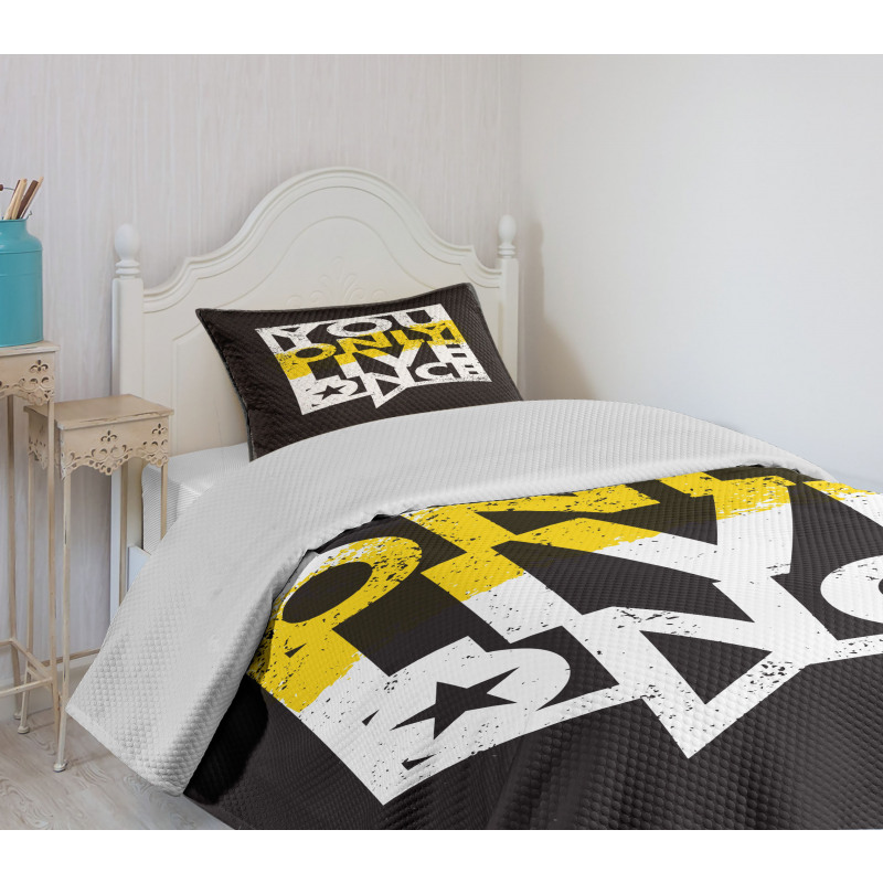 Message in Speech Bubble Bedspread Set