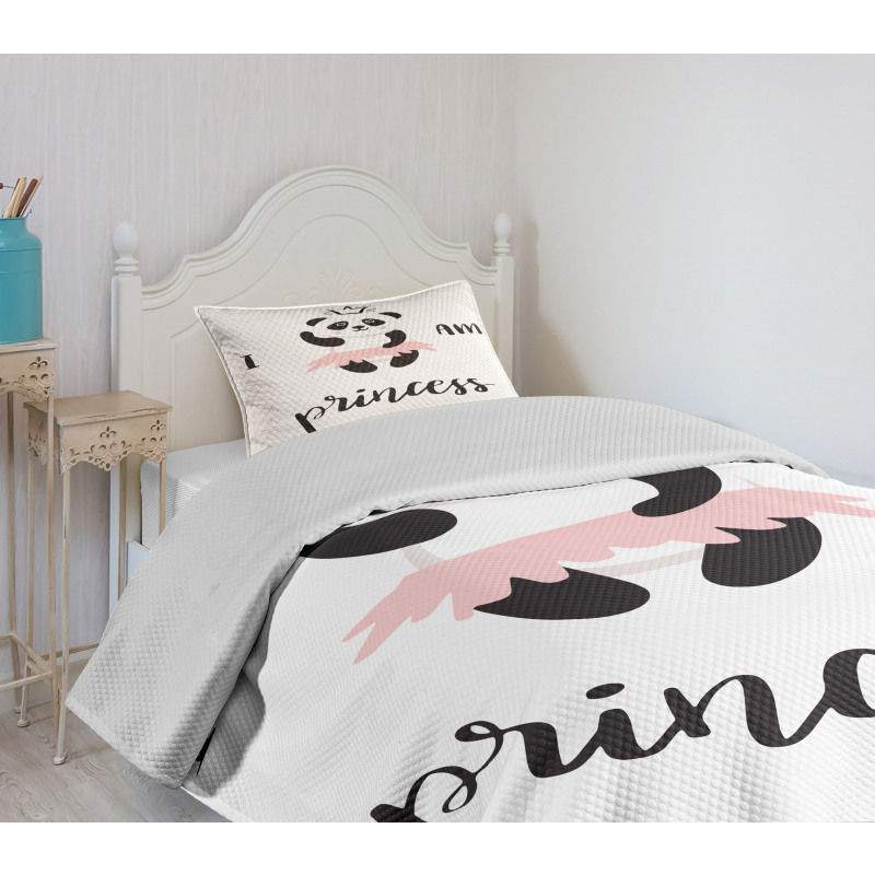 Ballerina Panda Bedspread Set