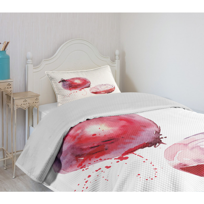 Onion Watercolors Bedspread Set