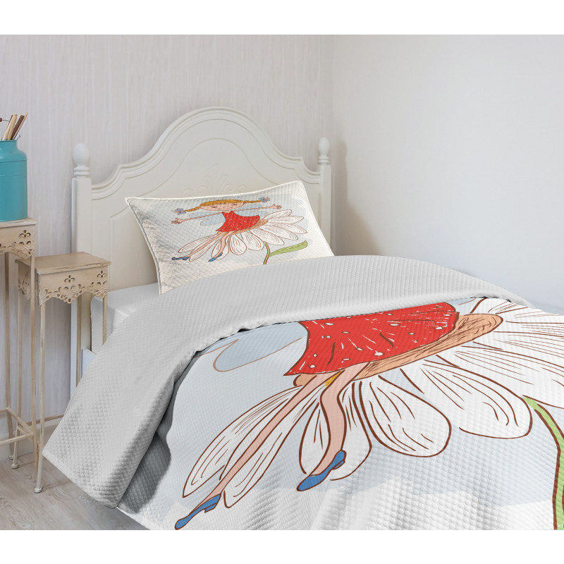 Ginger Haired Girl Bedspread Set