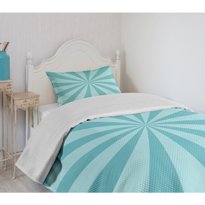 Dichromatic Radial Bedspread Set