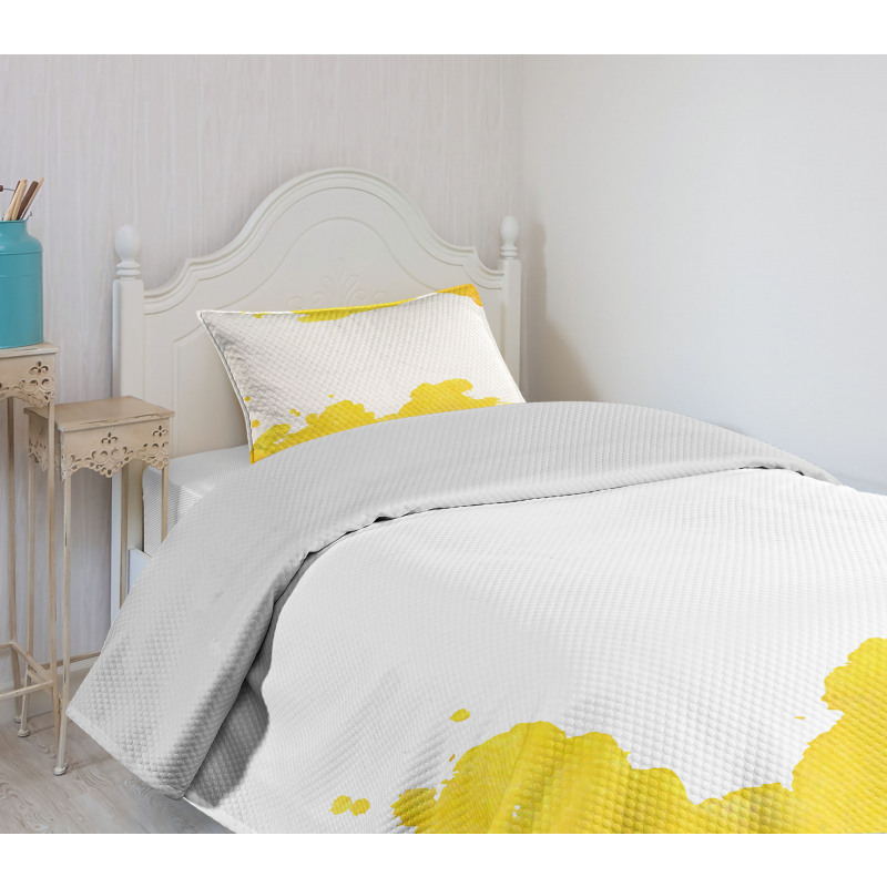 Watercolor Stain Bedspread Set