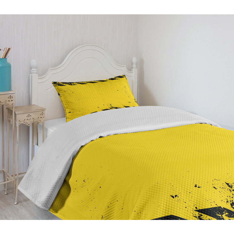 Hazard Caution Bedspread Set