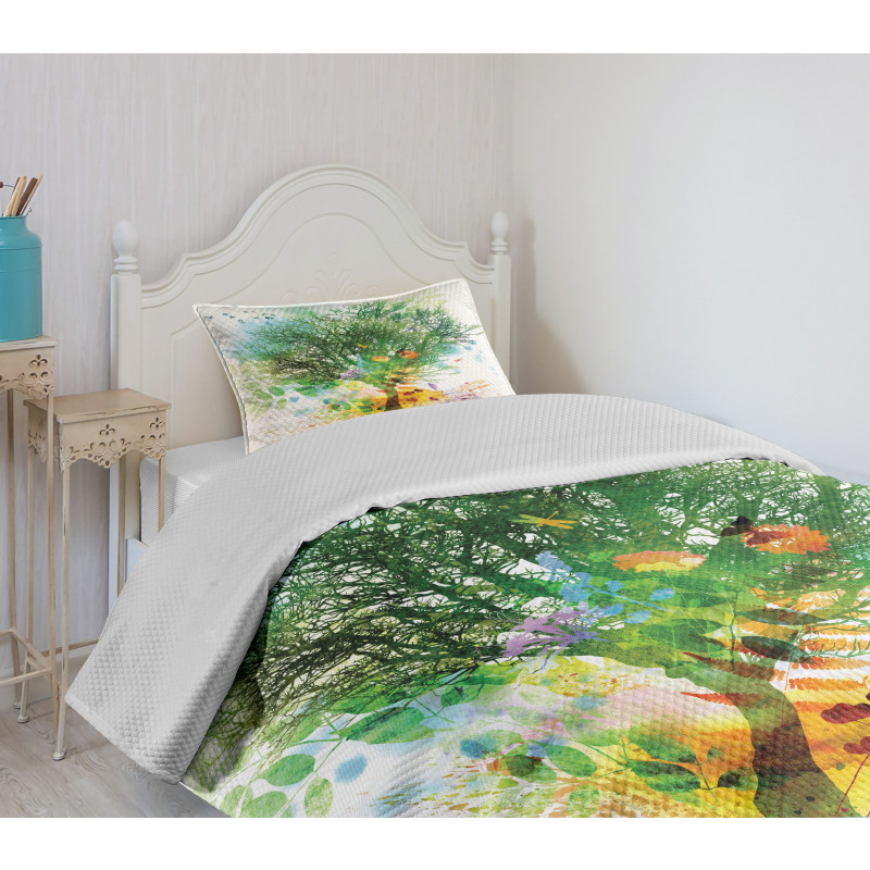 Multiple Exposure Nature Bedspread Set