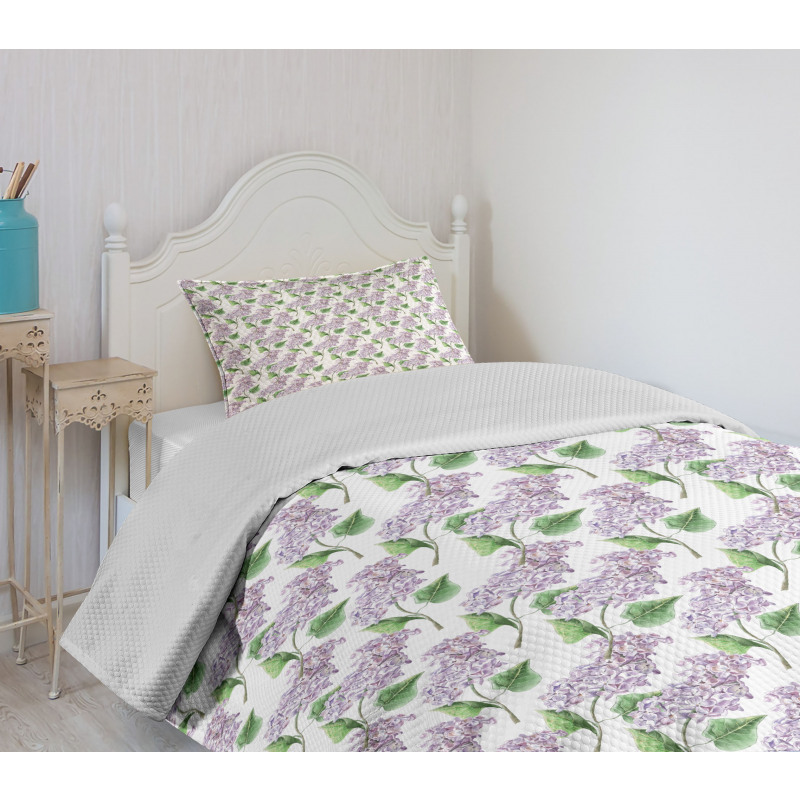 Watercolor Herbal Bunch Bedspread Set