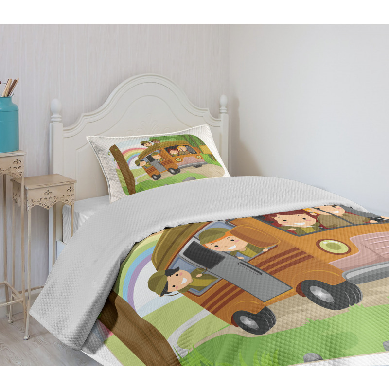 Scouts Activities Design Bedspread Set