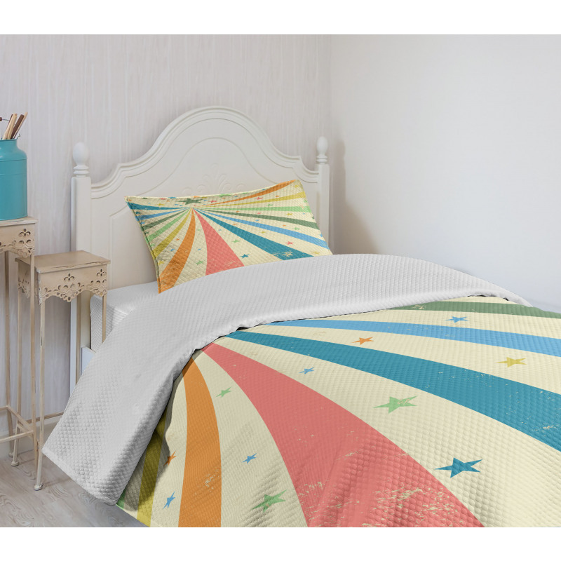 Rainbow Background Art Bedspread Set