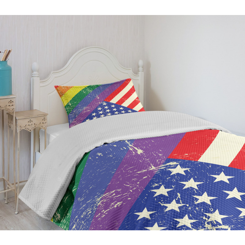 Old Glory LGBT Bedspread Set