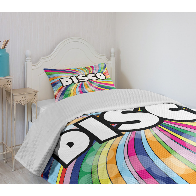 Eighties Disco Bedspread Set