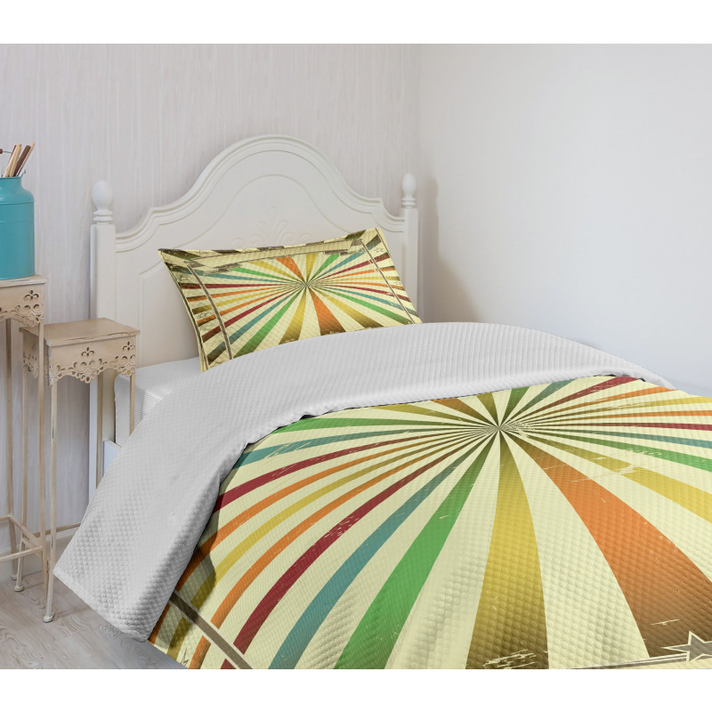 Colorful Poster Bedspread Set