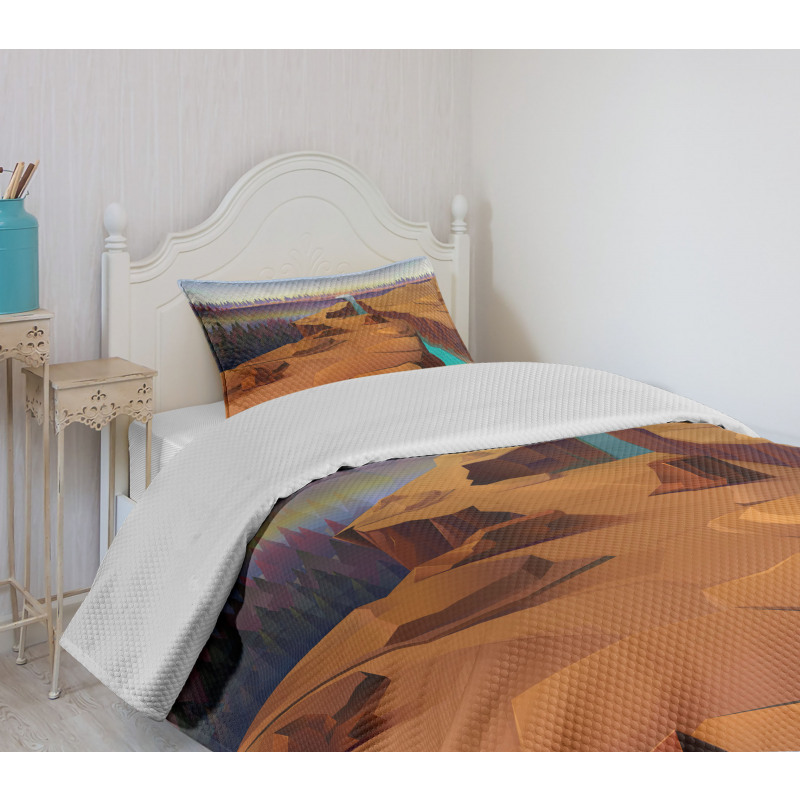 Cartoon Canyon Bedspread Set