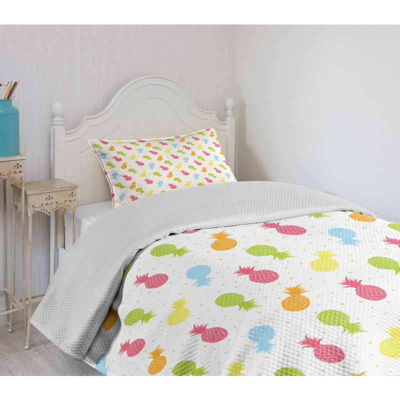 Fresh Tropical Fruits Bedspread Set